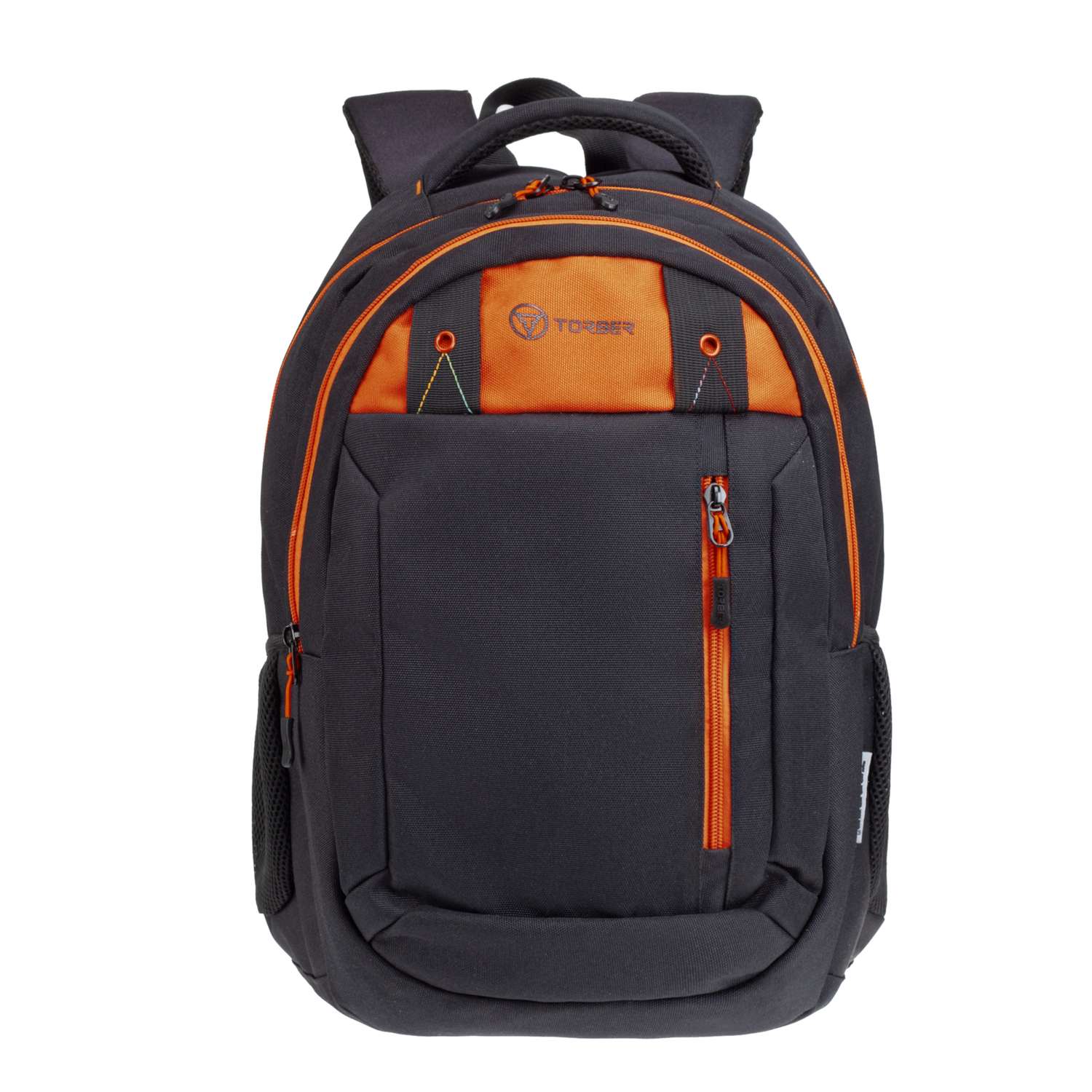 Рюкзак TORBER Class X черный с оранжевой вставкой - фото 1