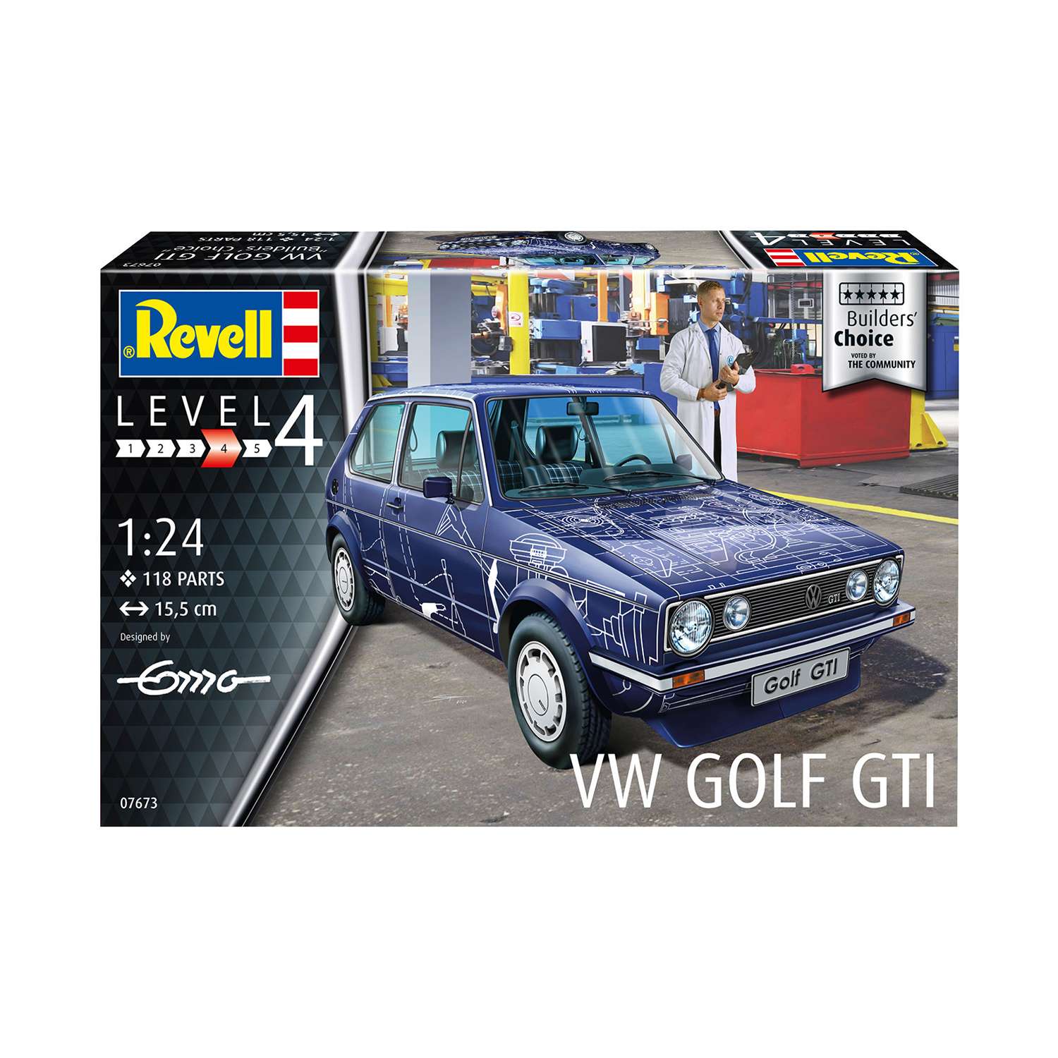 Сборная модель Revell Автомобиль VW Golf Gti Builders Choice 07673 - фото 2