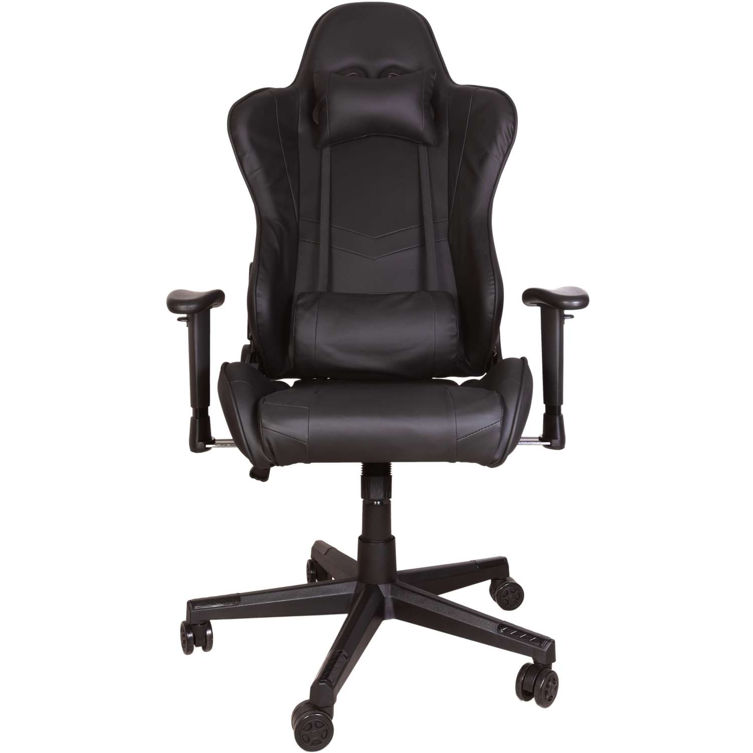 Компьютерное кресло игровое GRAMBER черный экокожа - фото 1