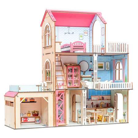 Кукольный домик с мебелью M-WOOD Мелодия