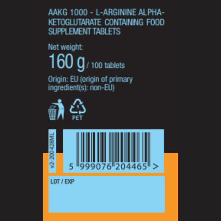 L-аргинин BiotechUSA AAKG 1000 100 таблеток