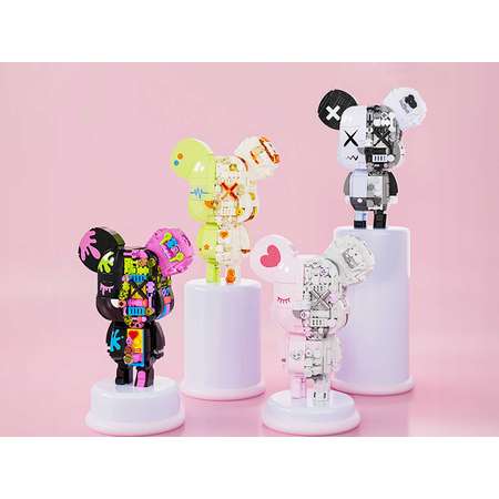 Конструктор JAKI bearbrick cyberblack