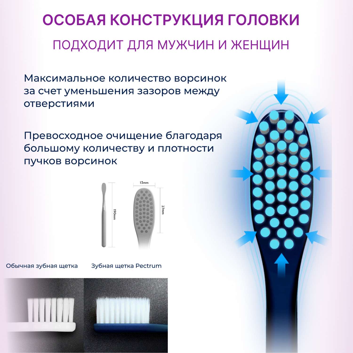 Зубная щетка DENTAL CARE c частицами серебра двойной средней жесткости и мягкой щетиной цвет пастельный желтый - фото 10