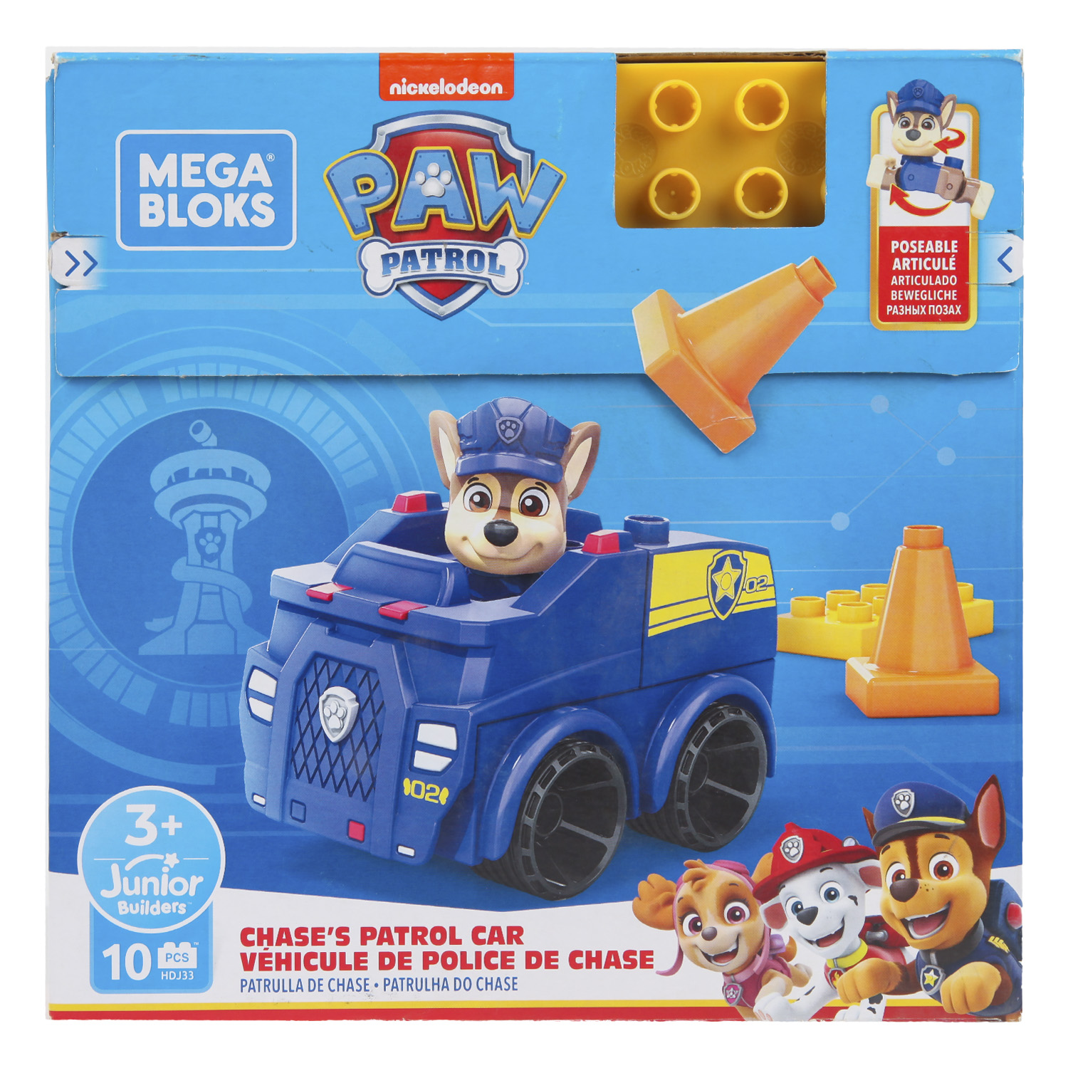 Конструктор Mega Bloks Paw Patrol Chases Patrol car HDJ33 купить по цене  1699 ₽ в интернет-магазине Детский мир