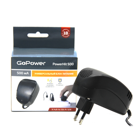 Сетевое зарядное устройство GoPower Powerhit 500