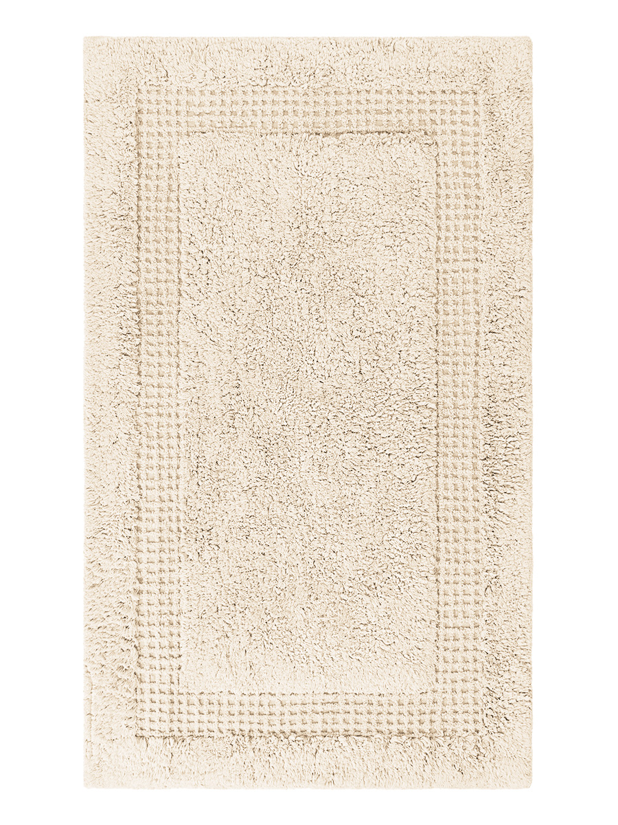 Коврик комнатный для ванной DeNASTIA 60x100 см 100% хлопок молочный M111324 - фото 3