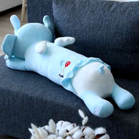 Мягкая игрушка Sima-Land подушка «Слоник» 80 см цвет голубой