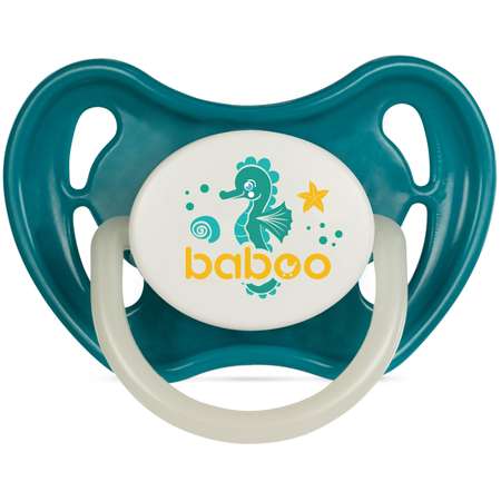 Соска Baboo Sealife ночная с 6месяцев Зеленый