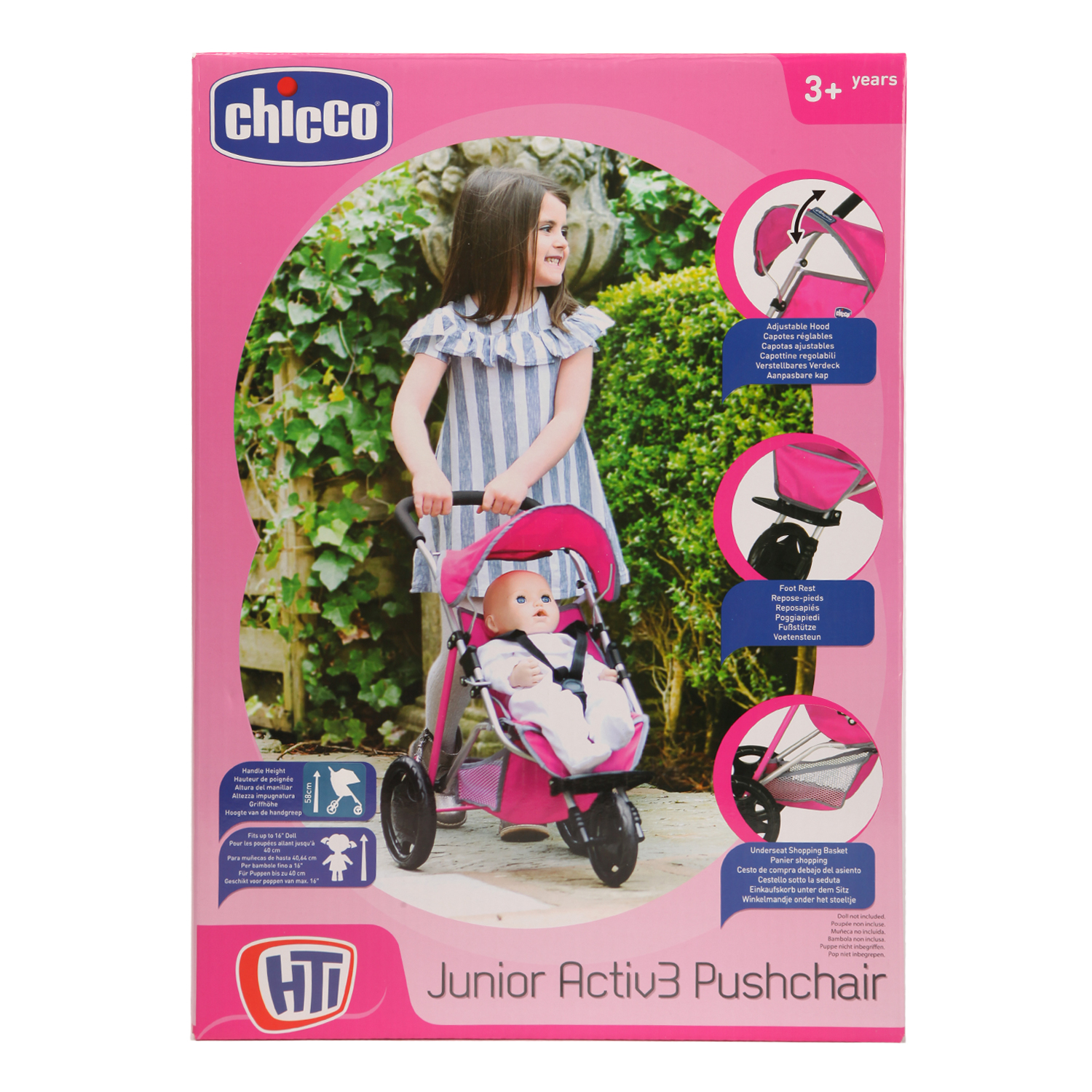 Коляска для кукол Chicco JR Active3 1423580 1423580 - фото 2