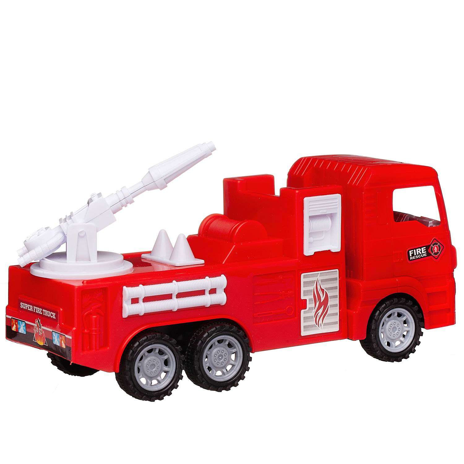 Машинка Junfa Строительная техника пожарная машина с водяной пушкой WC-13889/сводянойпушкой - фото 4