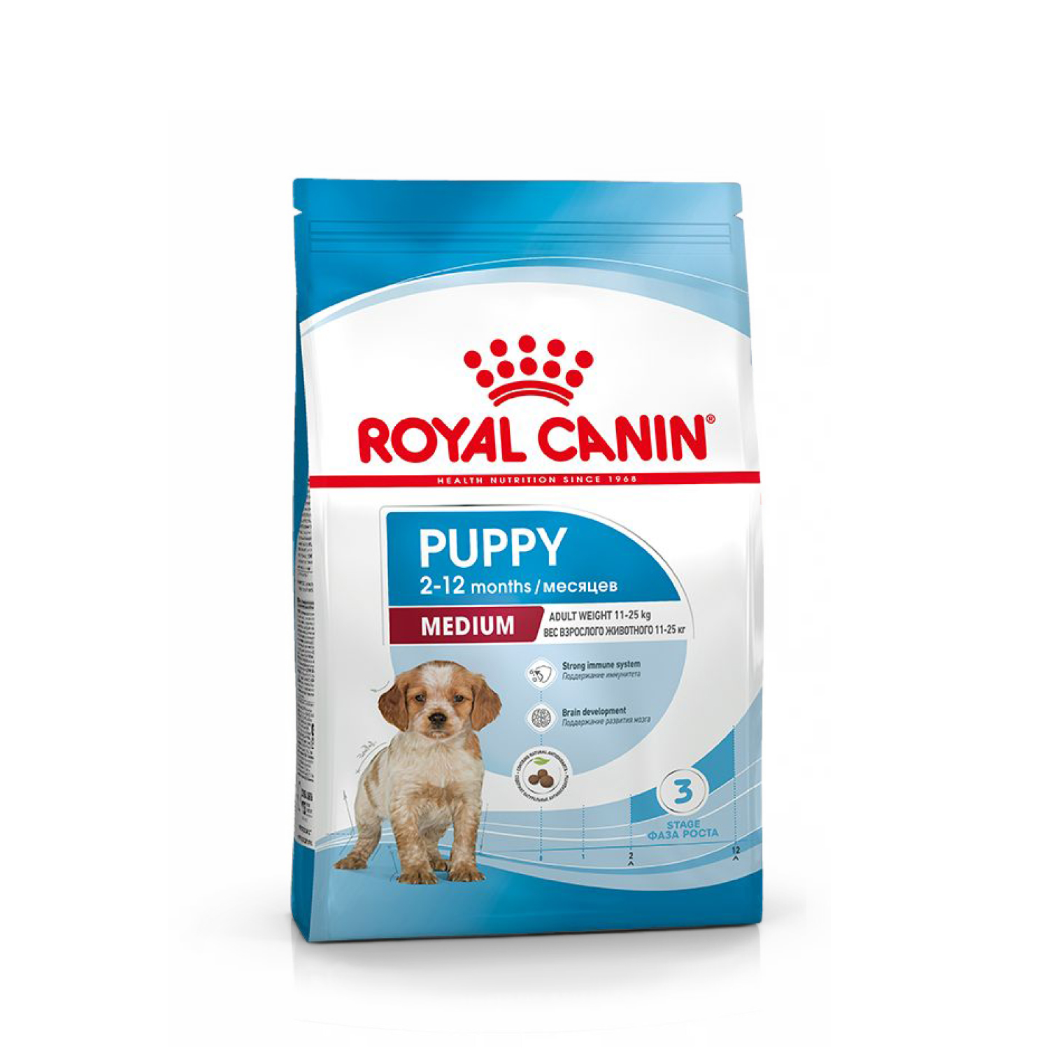 Корм для щенков ROYAL CANIN средних пород 2-12 месяцев 3кг - фото 7
