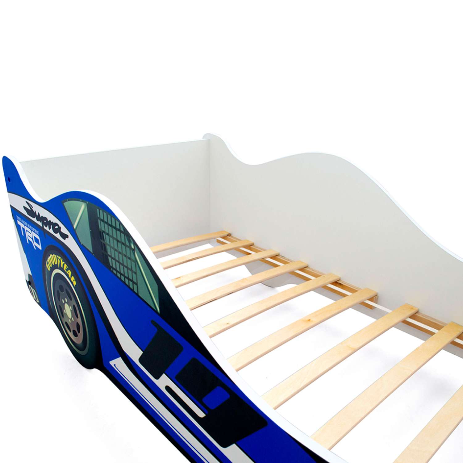 Детская кровать-машина Бельмарко Супра синяя - фото 2