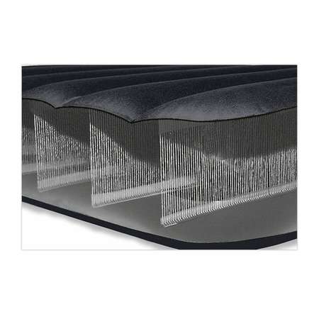 Надувной матрас INTEX кровать с подголовником бим стандарт квин 152х203х25 см