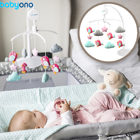 Каруселька на кроватку Babyono Арт.626 Птички и Облачка