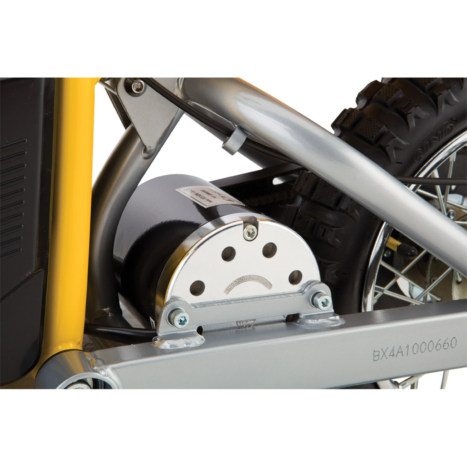 Электромотоцикл для детей RAZOR MX650 жёлтый с амортизаторами для бездорожья - фото 10