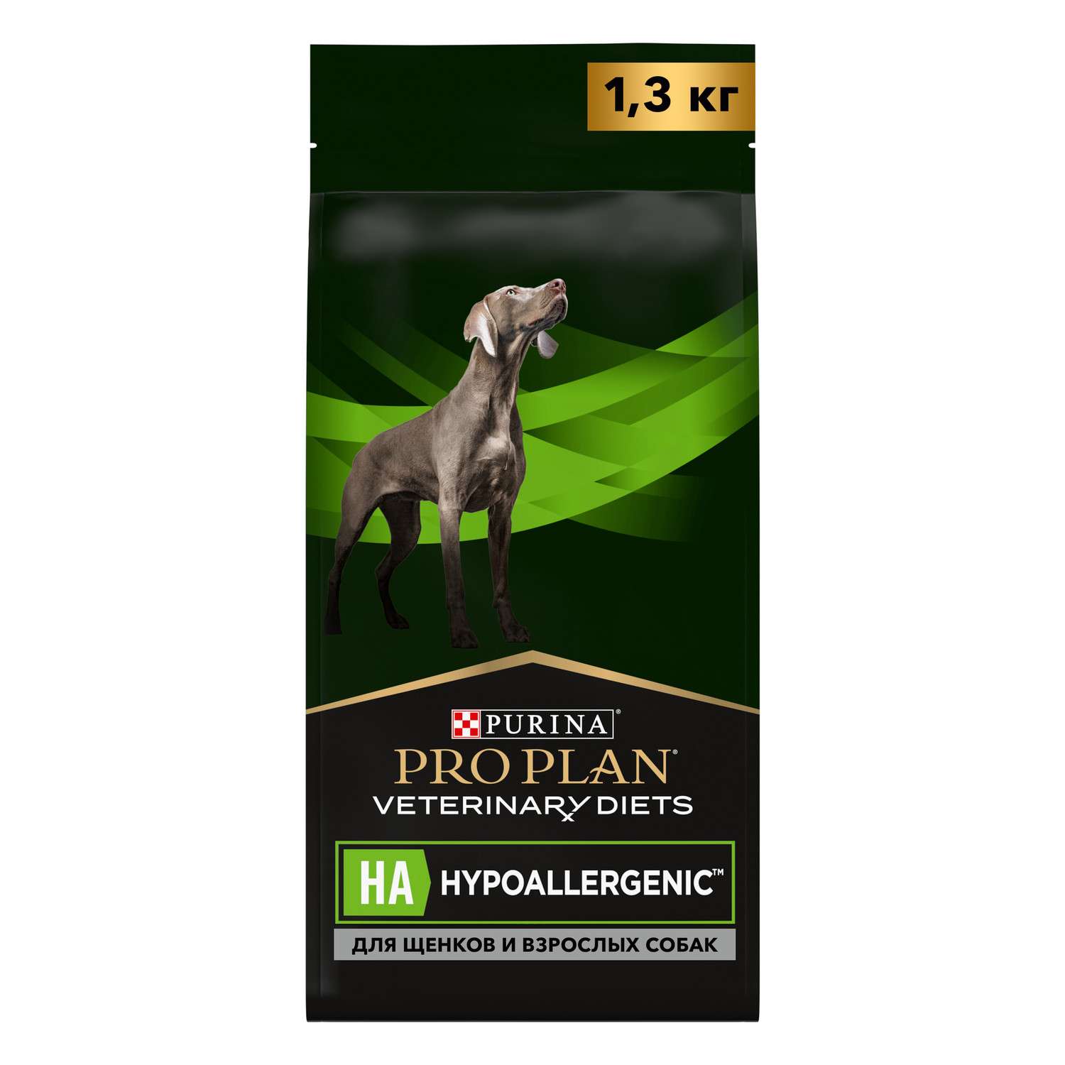 Корм для щенков и собак Purina Pro Plan Veterinary diets HA Hypoallergenic для снижения пищевой непереносимости ингредиентов и питательных веществ сухой 1.3кг - фото 1