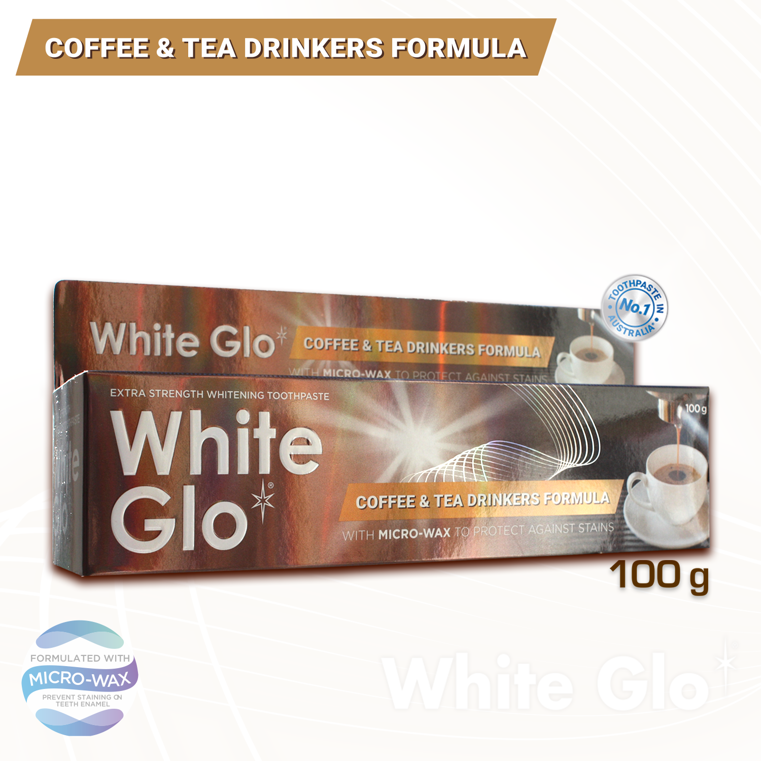 Зубная паста WHITE GLO отбеливающая для любителей кофе и чая - фото 2