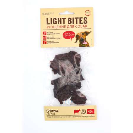 Лакомства для собак Light Bites 40г Легкое говяжье LB003 LIGHT BITES