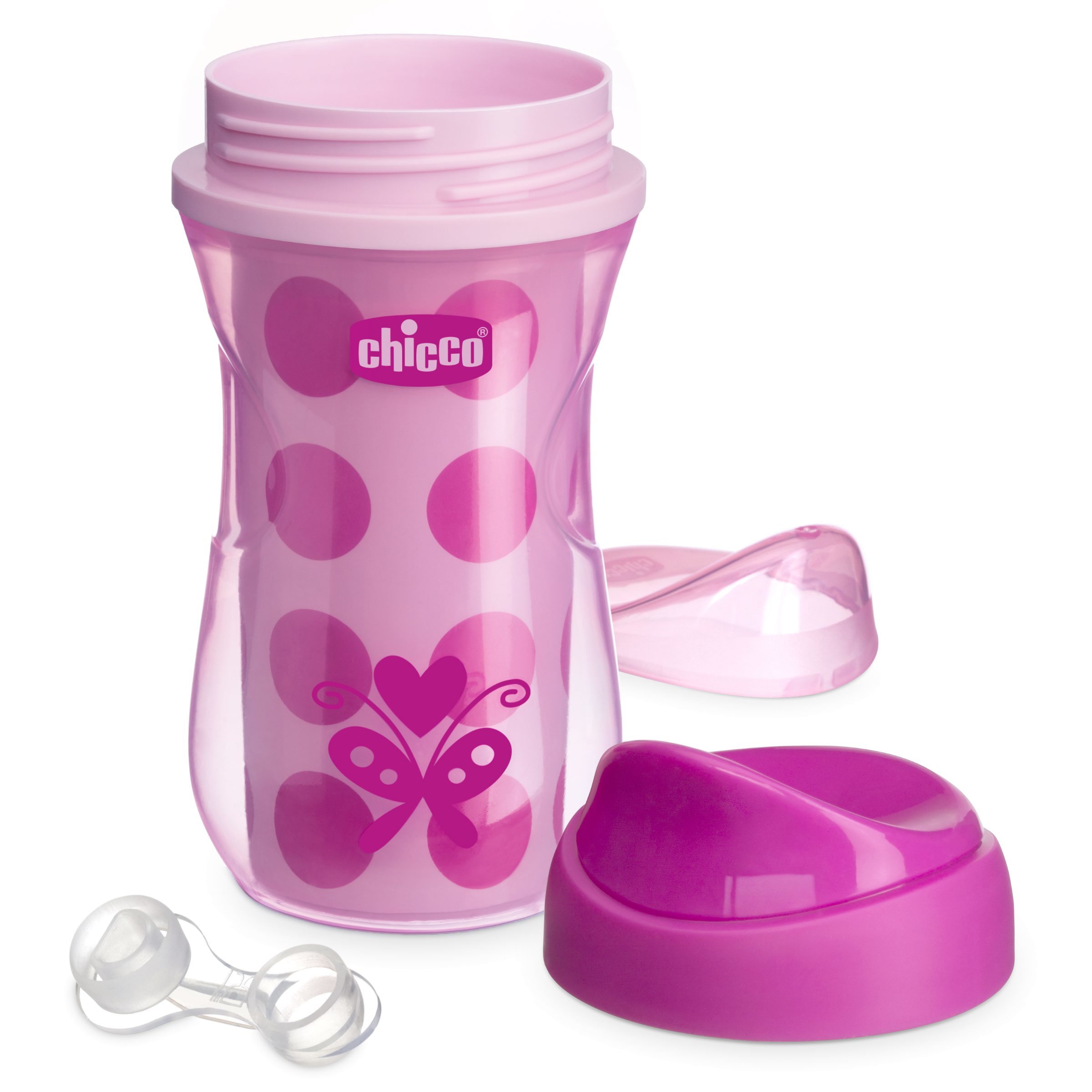 Поильник Chicco Active Cup Горох носик ободок 266мл с 14месяцев 340624131 - фото 4