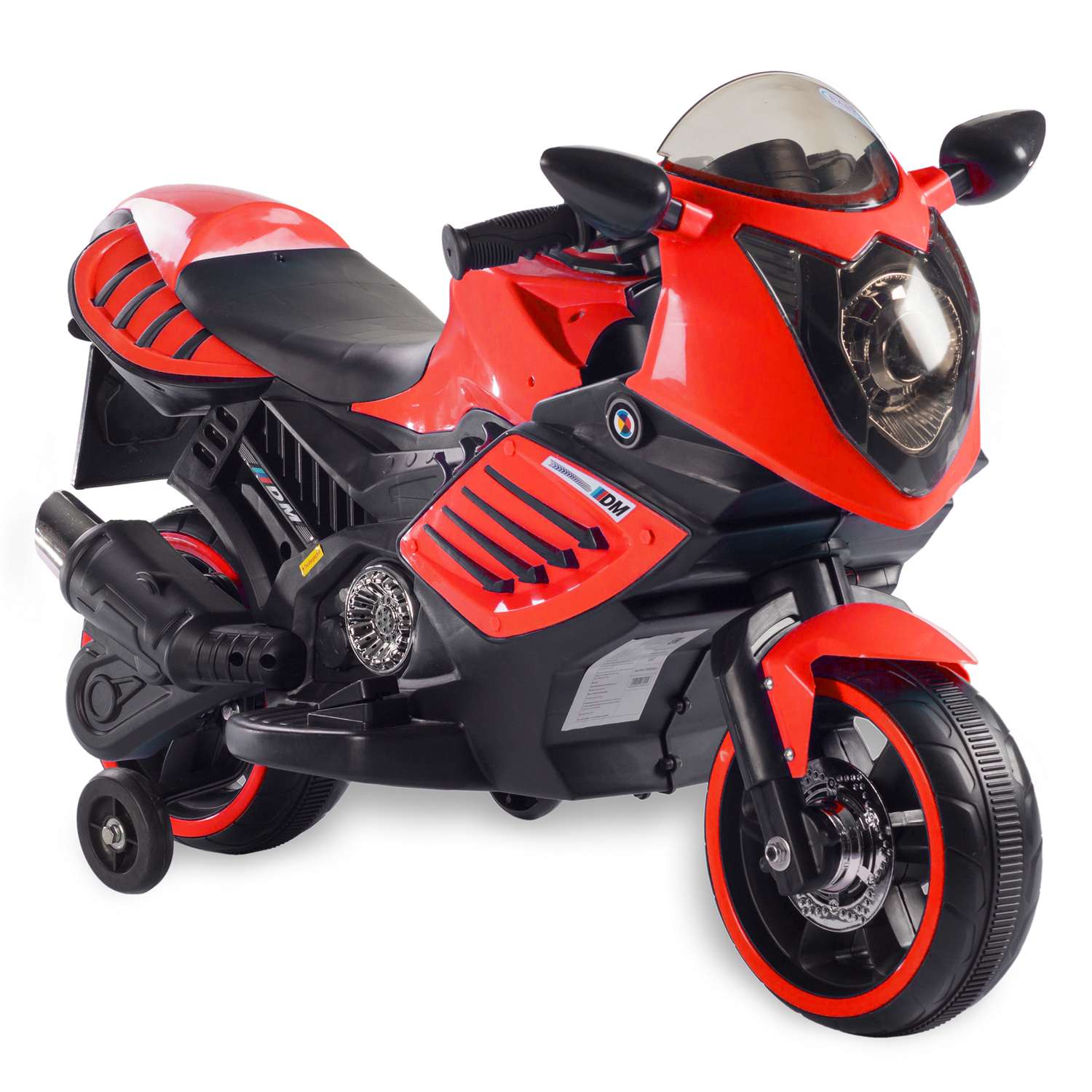 Мотоцикл BABY STYLE на аккумуляторе красный со светом - фото 1
