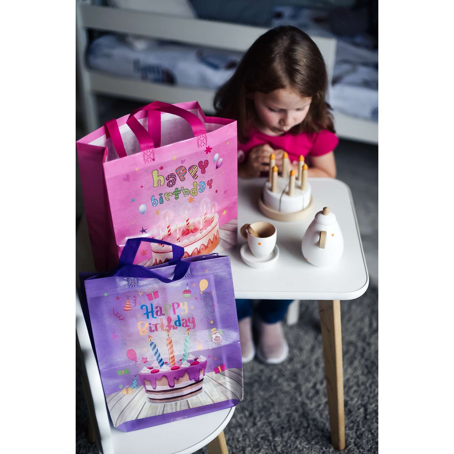 Подарочные пакеты для детей LATS набор из 2 шт на день рождения - фото 4
