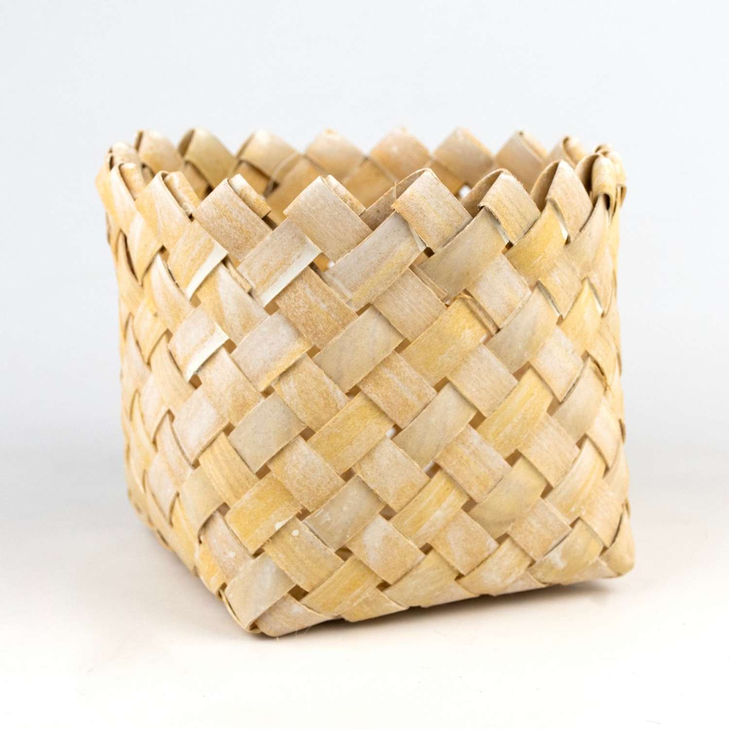 Кашпо-лукошко плетеное Азалия Декор из бамбука D14хН115см оранжевый - фото 6