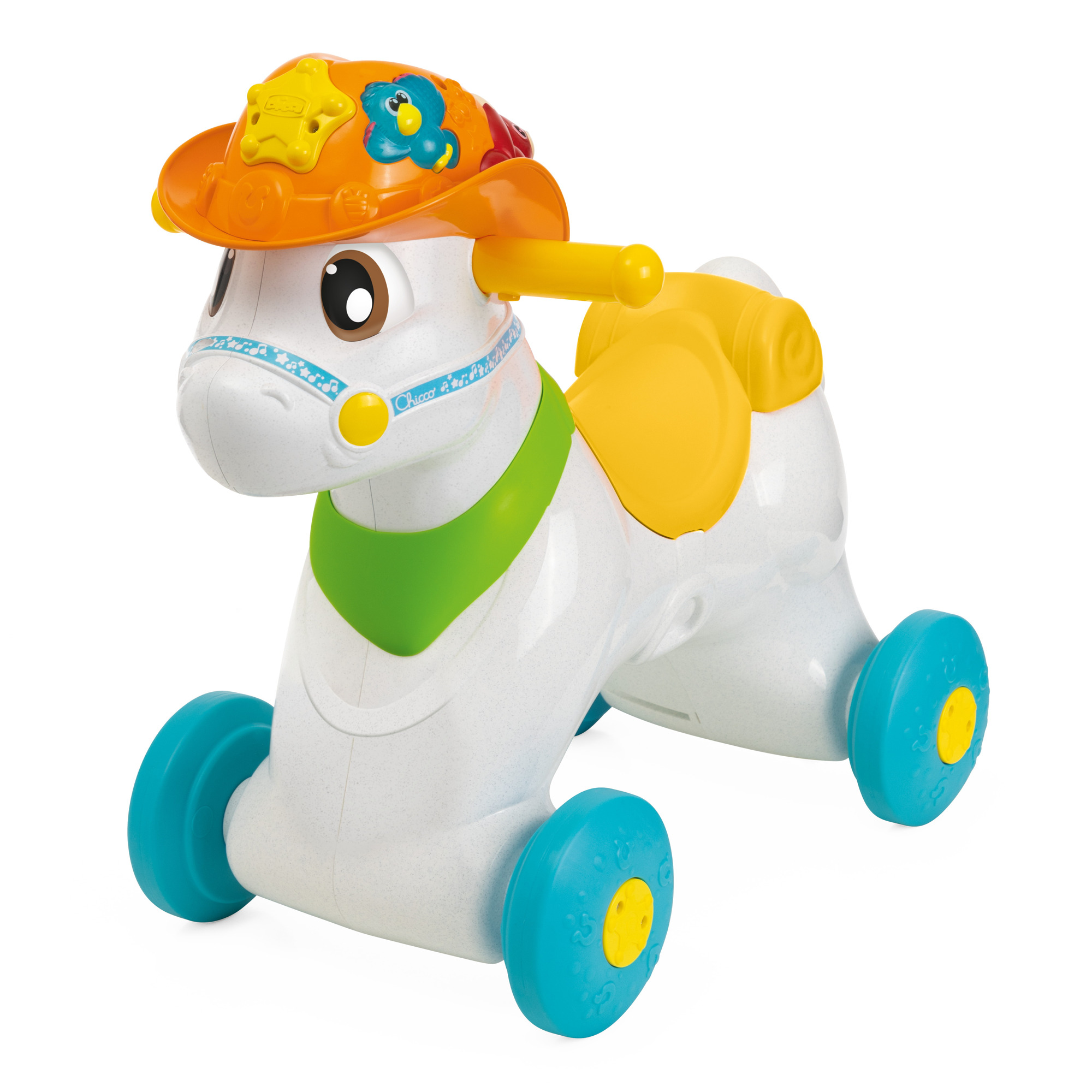 Игрушка-каталка Chicco Говорящая лошадка Baby Rodeo купить по цене 10399 ₽  в интернет-магазине Детский мир