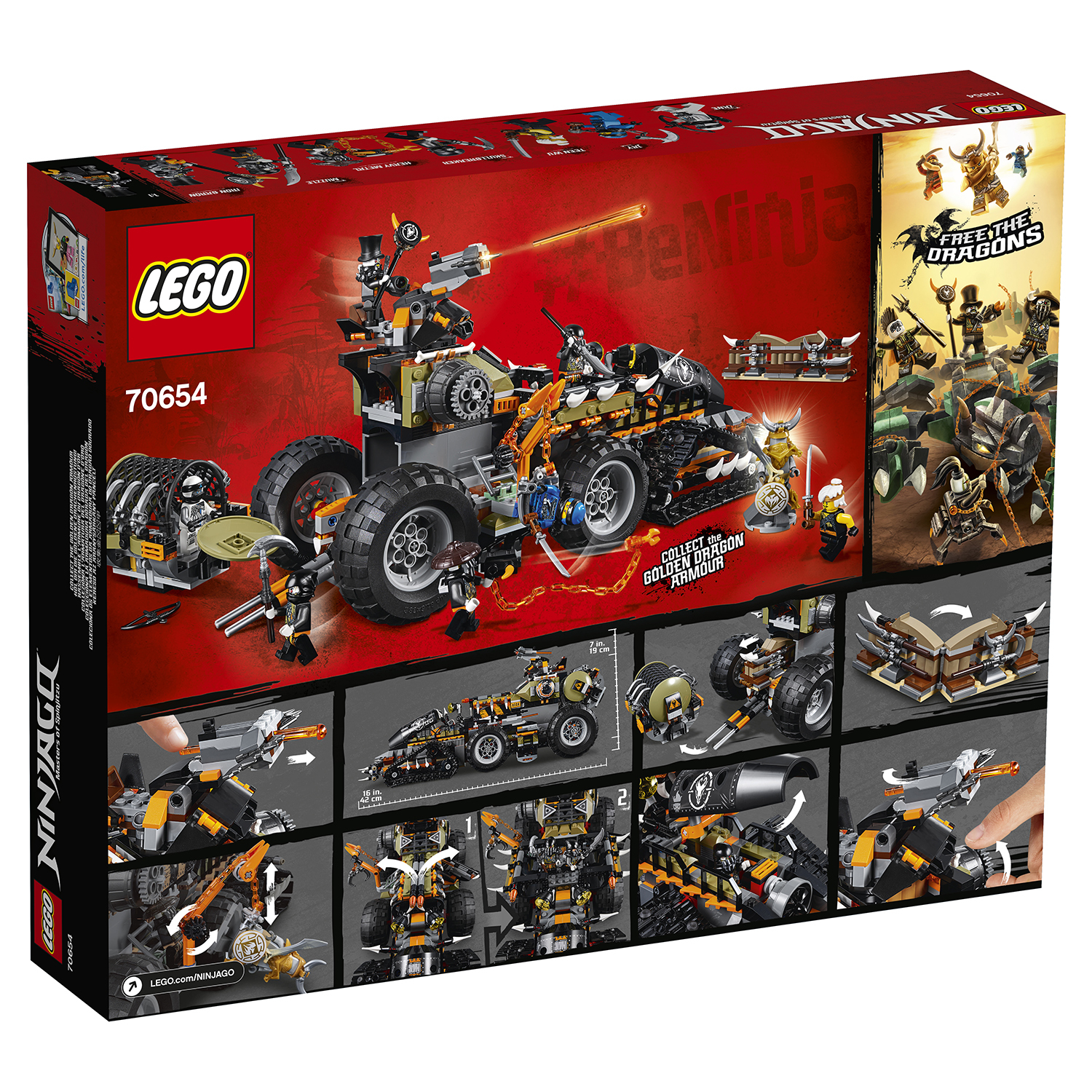 Конструктор LEGO Ninjago Стремительный странник 70654 - фото 3