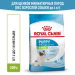 Корм для щенков ROYAL CANIN X-small Puppy миниатюрных пород 500г