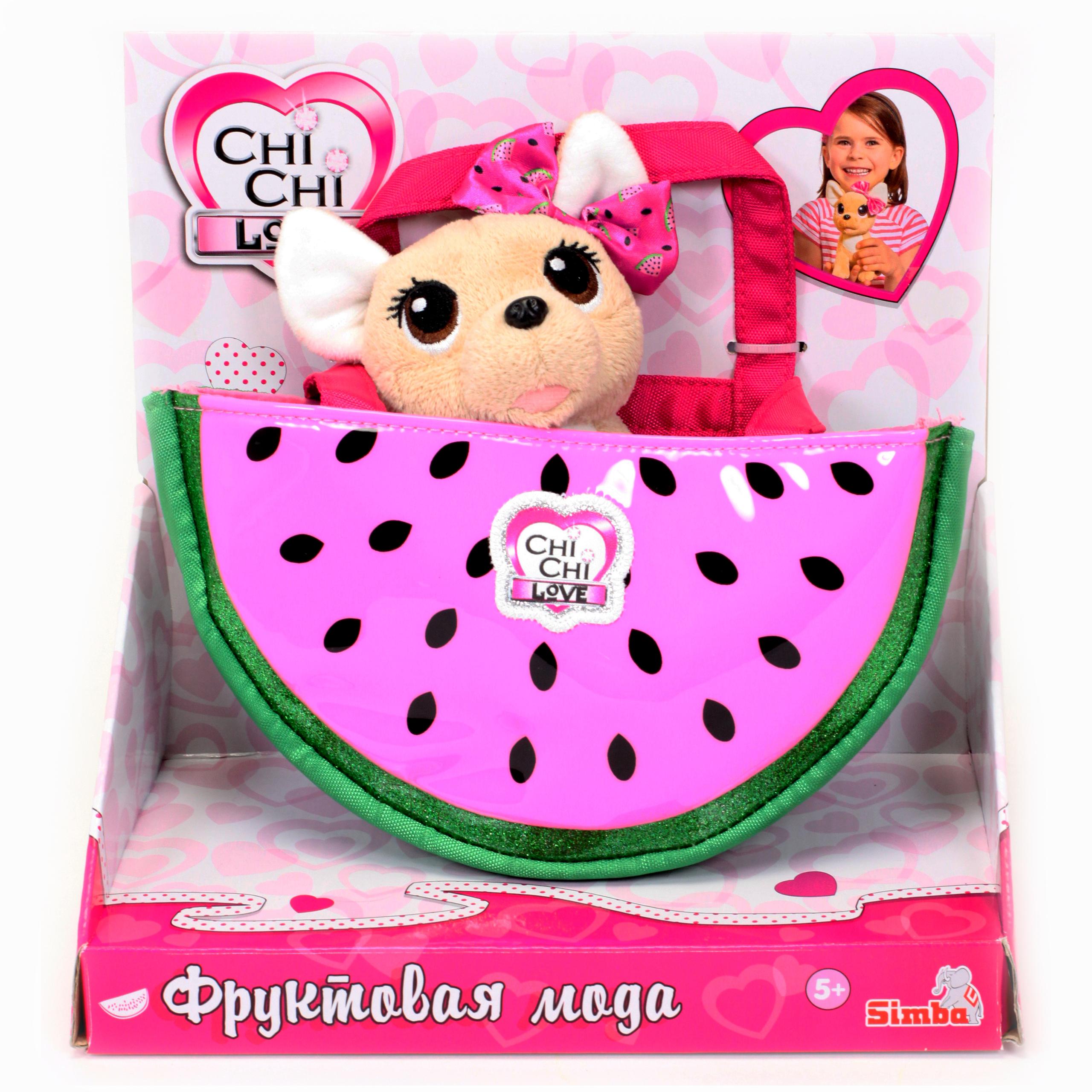 Игрушка мягкая Chi Chi Love Собачка Фруктовая мода - фото 3