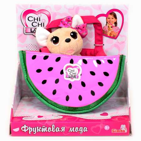 Игрушка мягкая Chi Chi Love Собачка Фруктовая мода