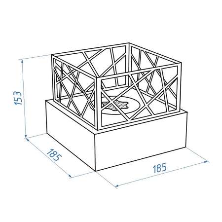 Биокамин Firelight BFP-T185BFB Bonfire Black