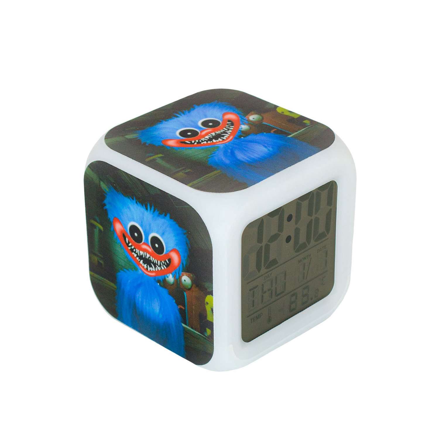 Часы-будильник Михи-Михи Хагги Вагги Huggy Wuggy с подсветкой - фото 1