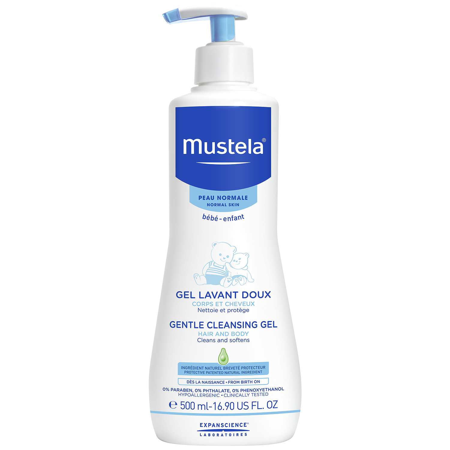 Гель для купания Mustela Bebe мягкий 500мл - фото 1