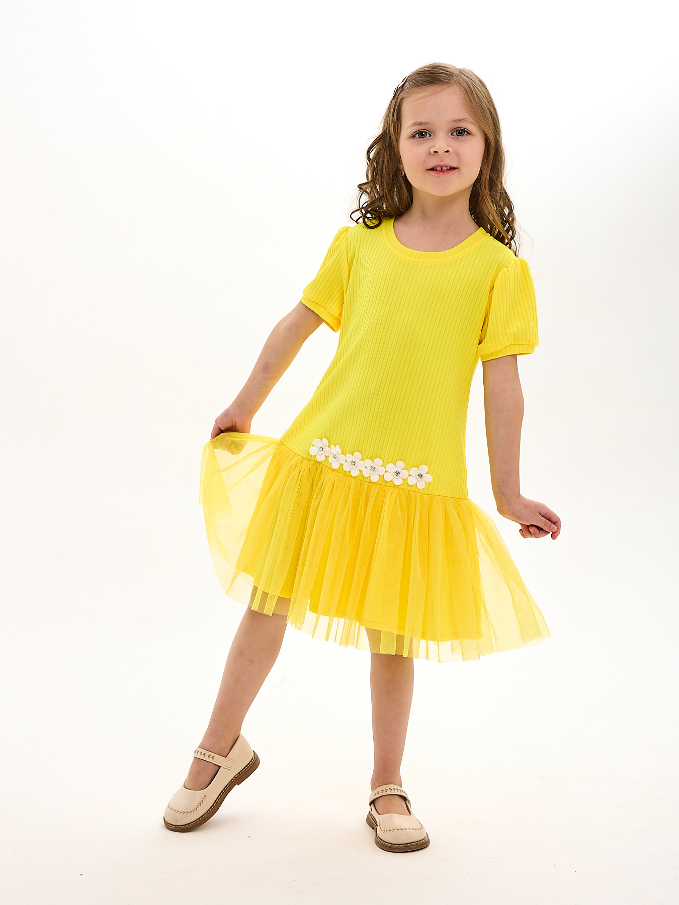 Платье Mil Art kids 1902201542DRESS-BAG-YELLOW - фото 3