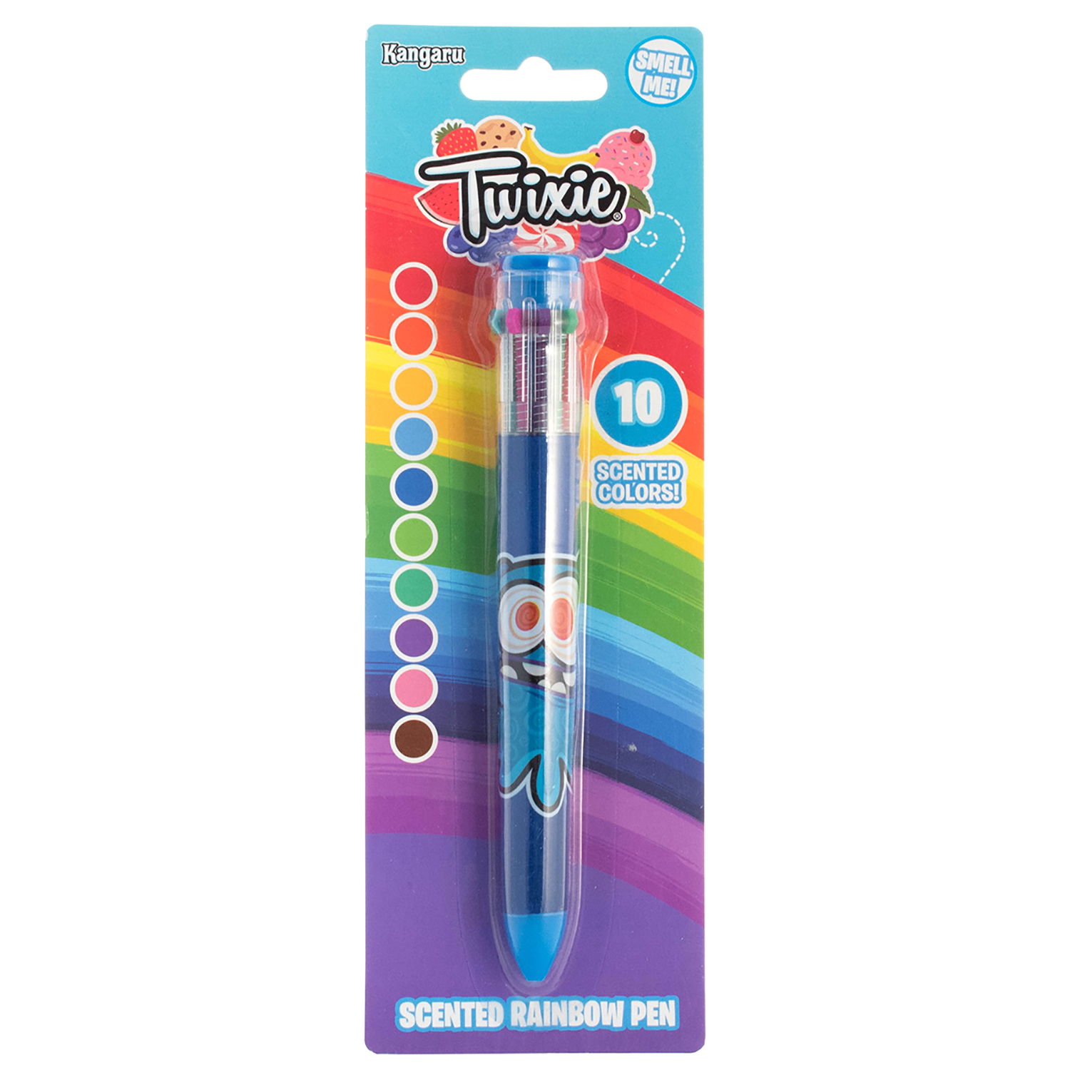Ручка Kangaru Twixie Синяя многоцветная ароматизированная 10 в 1 - фото 1