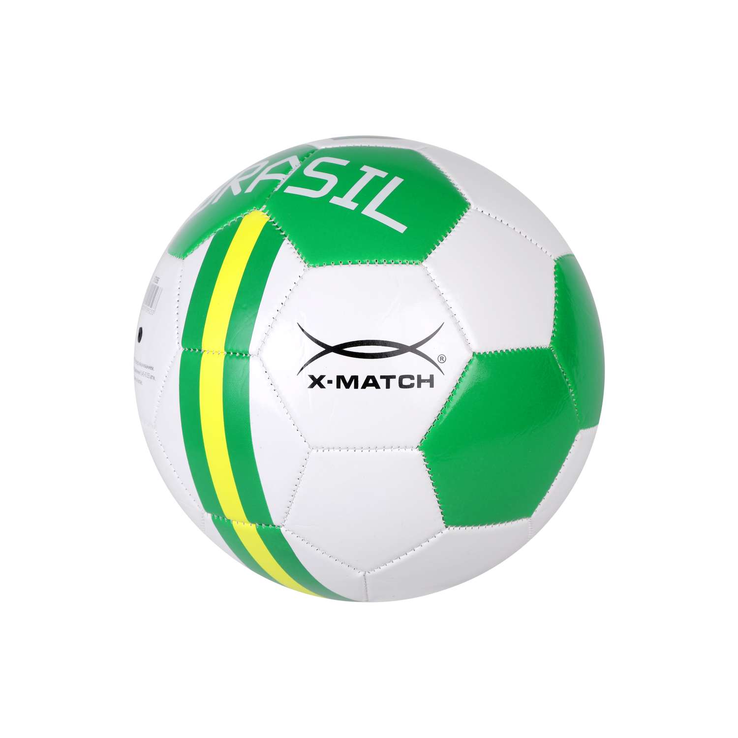 Мяч футбольный X-Match Бразилия 1 слой PVC 1.6 мм. 300 г. размер 5 - фото 2