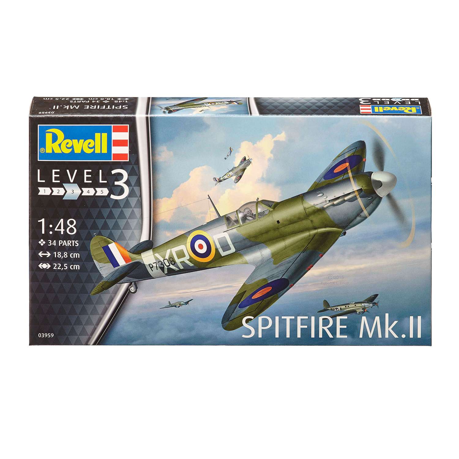 Сборная модель Revell Самолет Истребитель Spitfire MkII ВВС Великобритании 03959 - фото 4