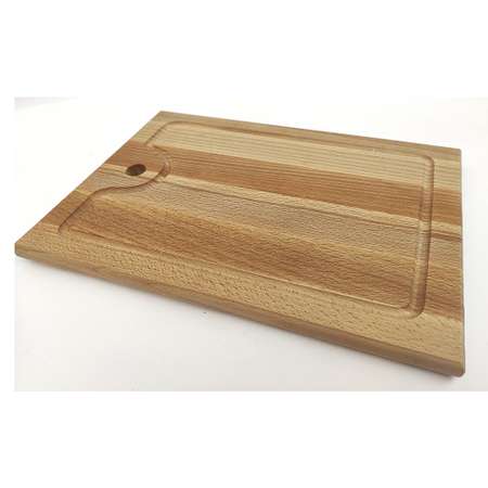 Разделочная доска Хозяюшка деревянная из бука 30х22х1.7 см