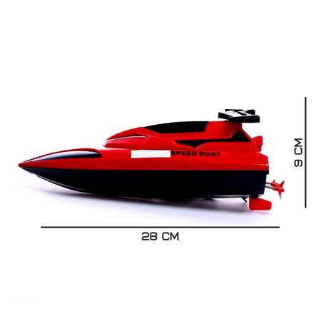 Катер Автоград радиоуправляемый Speed Boat работает от аккумулятора МИКС