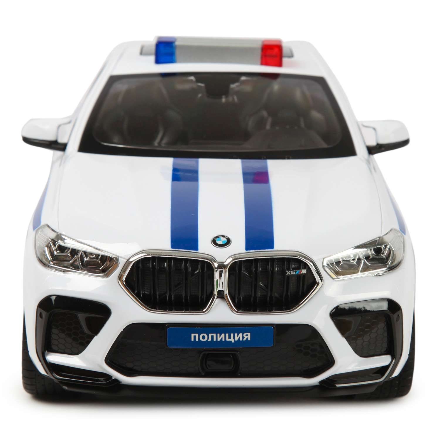 Машина Rastar РУ 1:14 BMW X6 Police Белая 99200P - фото 3