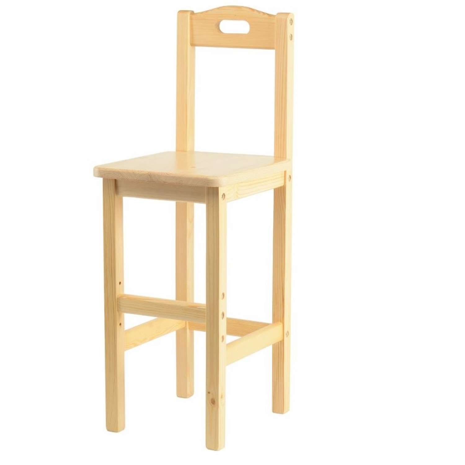 Стул детский Мебель для дошколят высокий деревянный за общий стол - фото 1