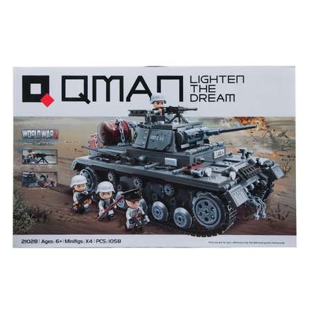 Конструктор Qman Танк III F 1058 деталей 21028