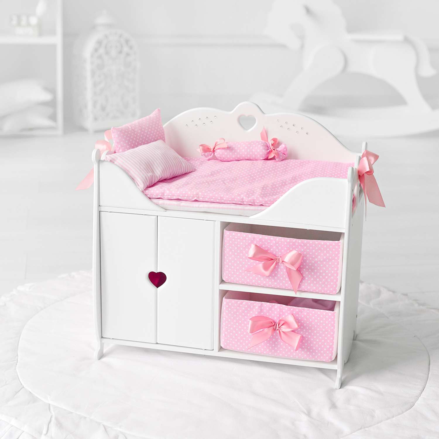 Мебель для кукол PAREMO Кроватка-шкаф Белый PFD120-53 PFD120-53 - фото 2