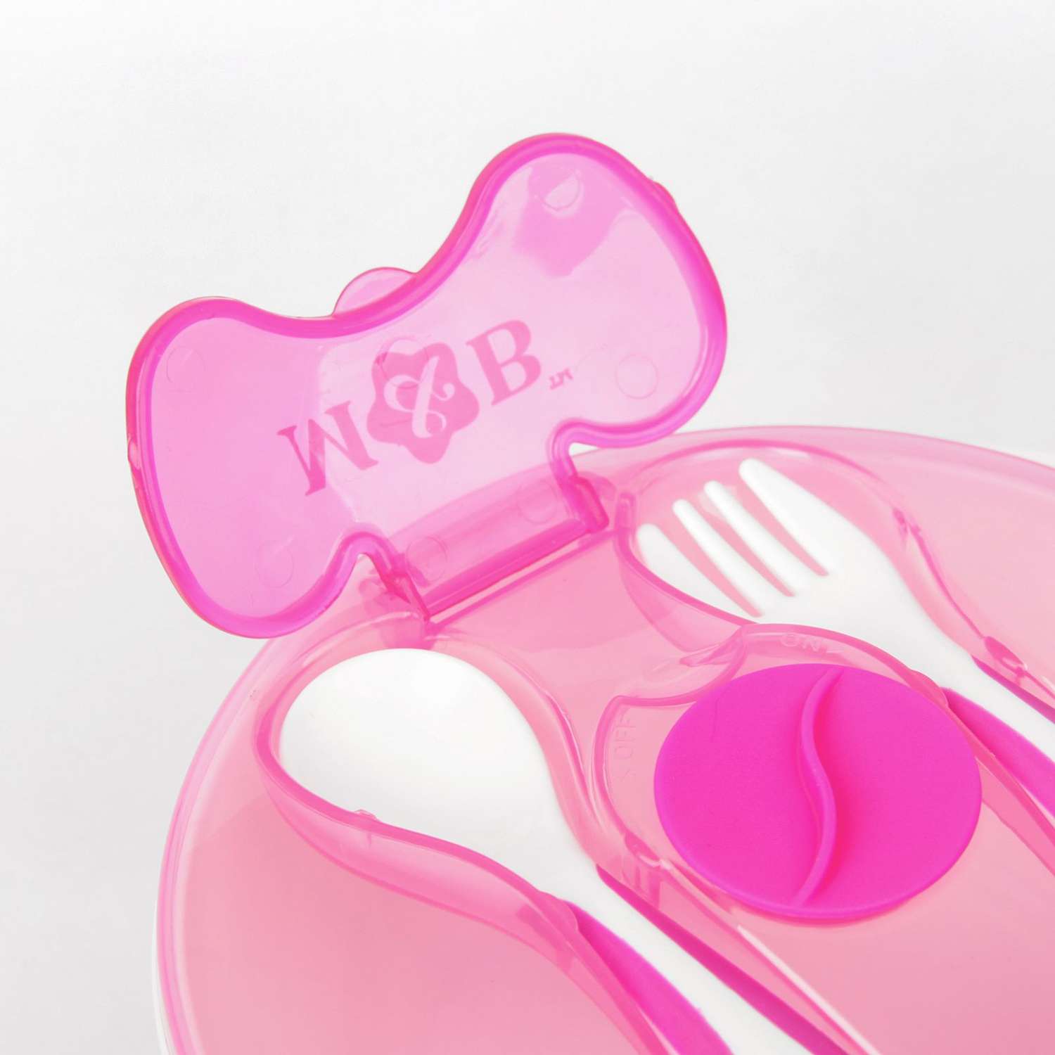Набор посуды Mami Baby розовый - фото 4