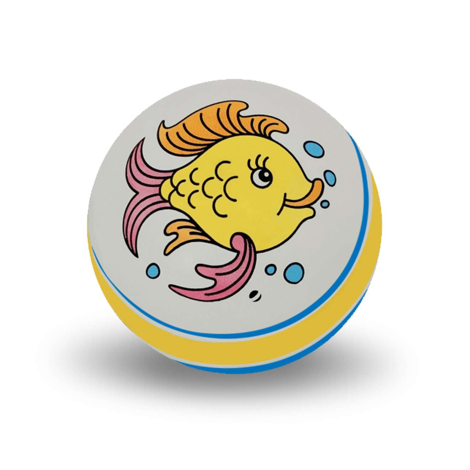 Мяч ЧАПАЕВ Рыбка синий 100мм - фото 2