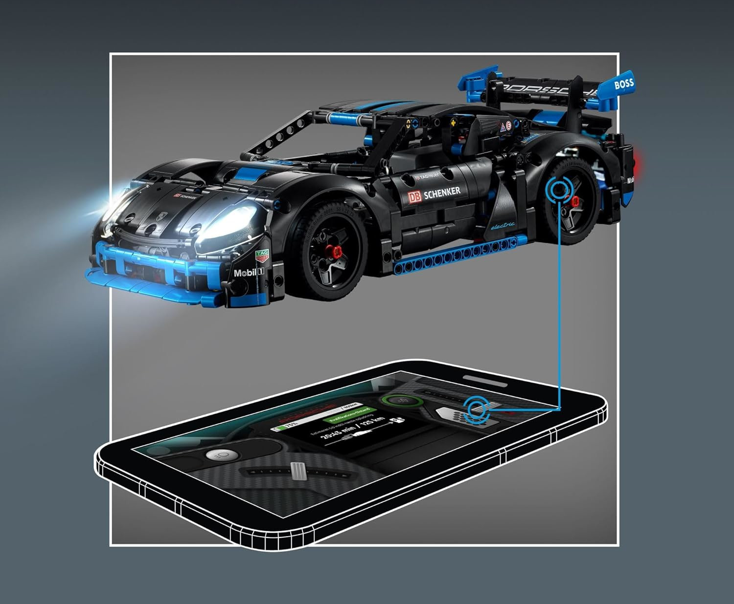 Конструктор LEGO Porsche GT4 гоночный автомобиль на РУ 42176 - фото 8