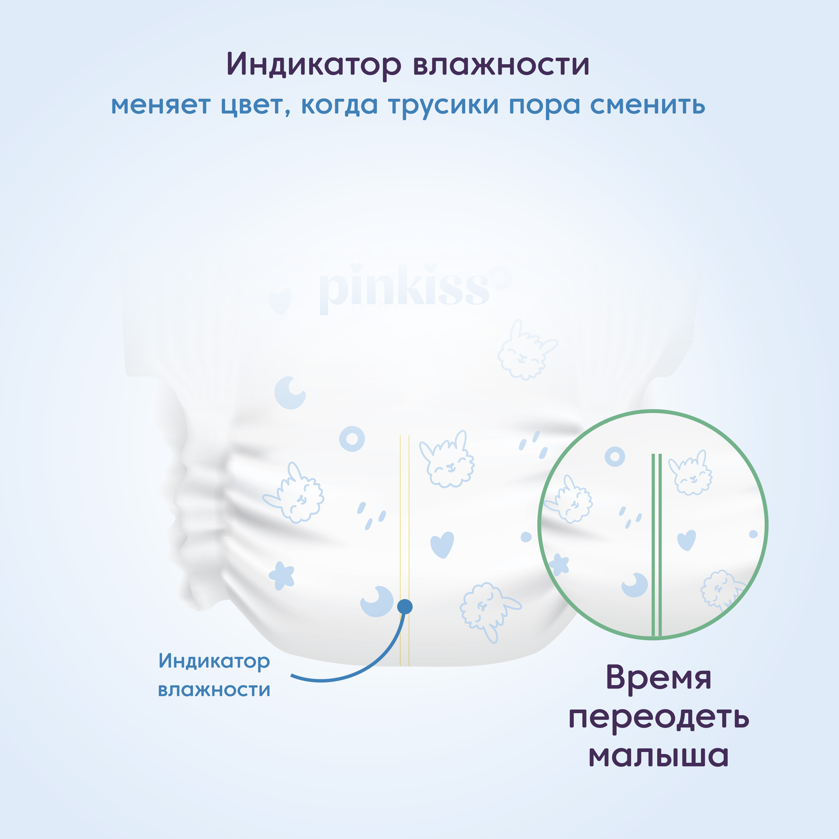 Подгузники-трусики М Pinkiss Подгузники-трусики Pinkiss 6-11 кг 52 шт - фото 3