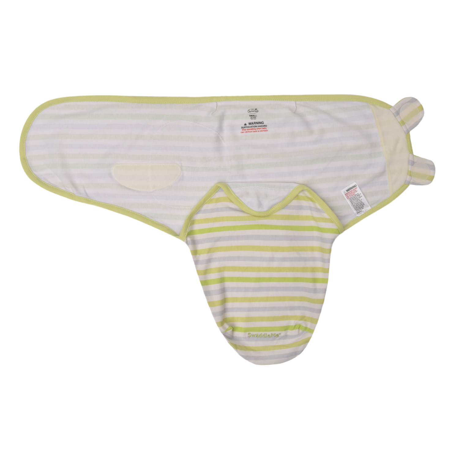 Конверт Summer Infant SwaddleMe Полоски S/M Серо-зеленый - фото 4