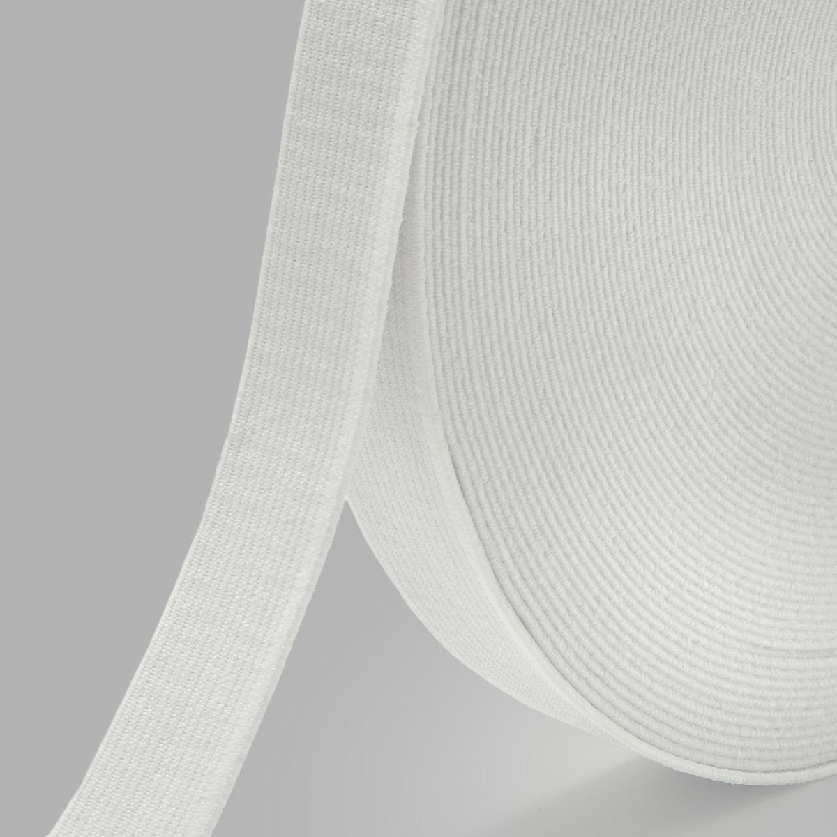 Лента Айрис тканая эластичная отделочная для шитья одежды 20 мм 20 м белая - фото 4